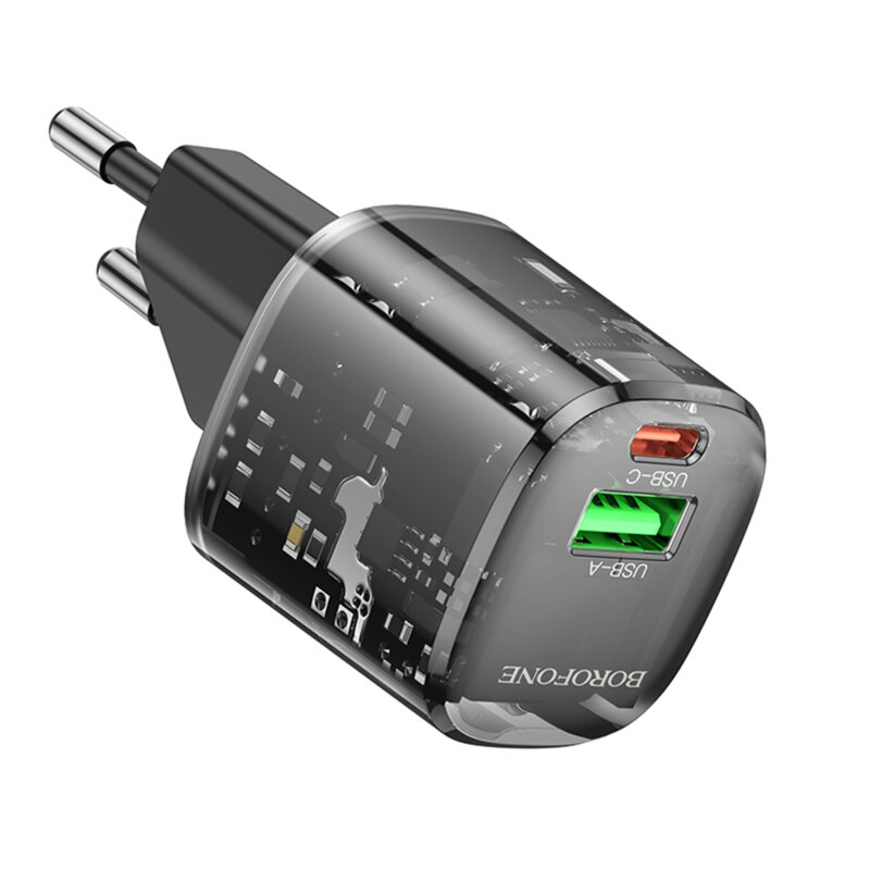 Incarcator priza dual port 20W, Borofone Sunlight, BN17