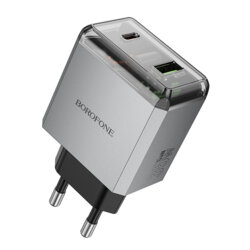 Incarcator priza dual port USB-A/C PD35W, Borofone Lena, BN20