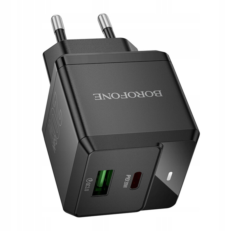 Incarcator priza dual port PD20W, Borofone Intenso, BN19