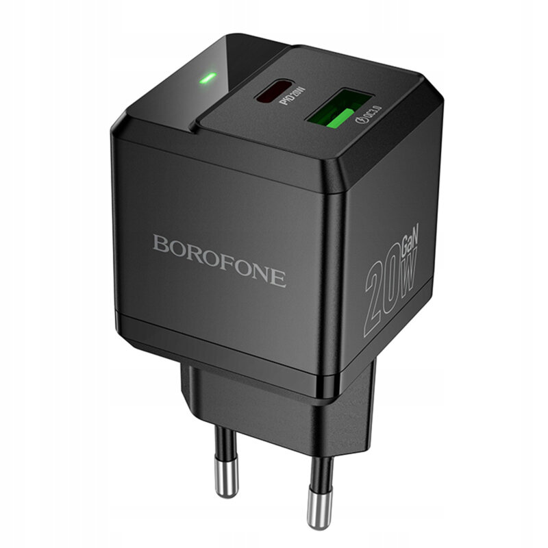 Incarcator priza dual port PD20W, Borofone Intenso, BN19