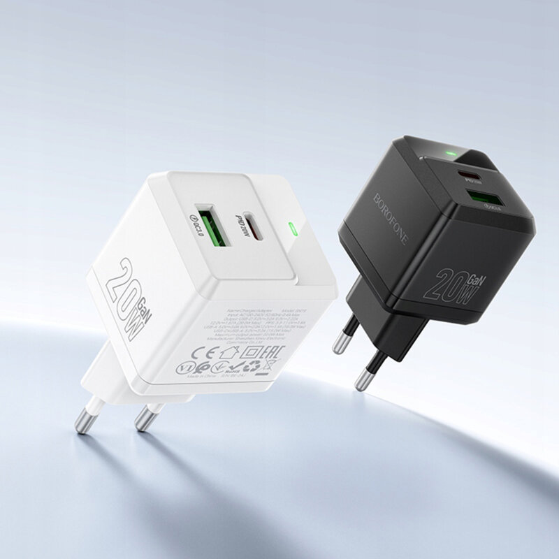 Incarcator priza dual port PD20W, Borofone Intenso, BN19