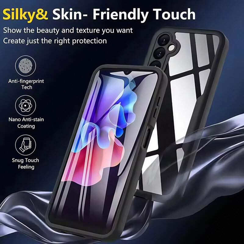 Husa 360° Samsung Galaxy S25 FE Techsuit ColorVerse, negru