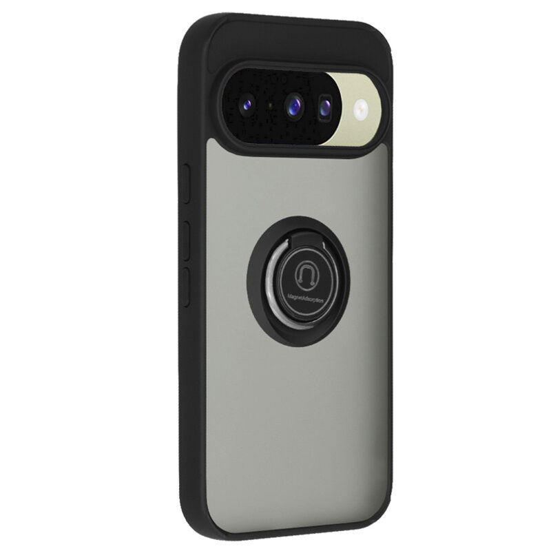 Husa Google Pixel 10 Techsuit Glinth cu inel suport stand magnetic, negru