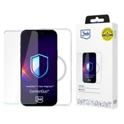 [Folie sticla + husa] iPhone 16 Pro 3mk ComfortDuo MagCase, transparenta