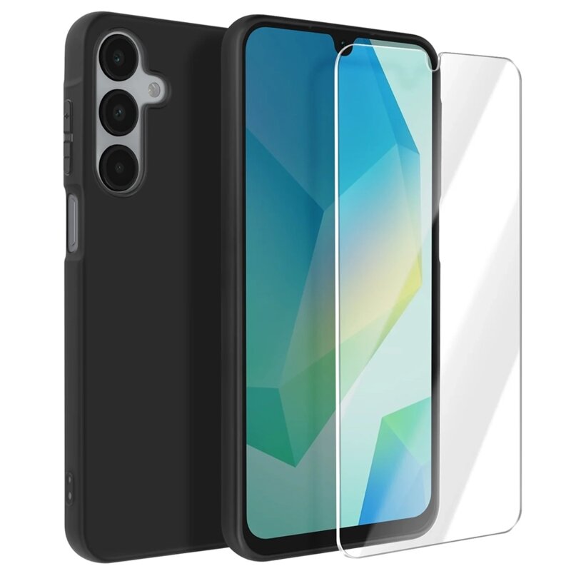 [Folie sticla + husa] Samsung Galaxy A16 5G 3mk ComfortDuo, negru mat