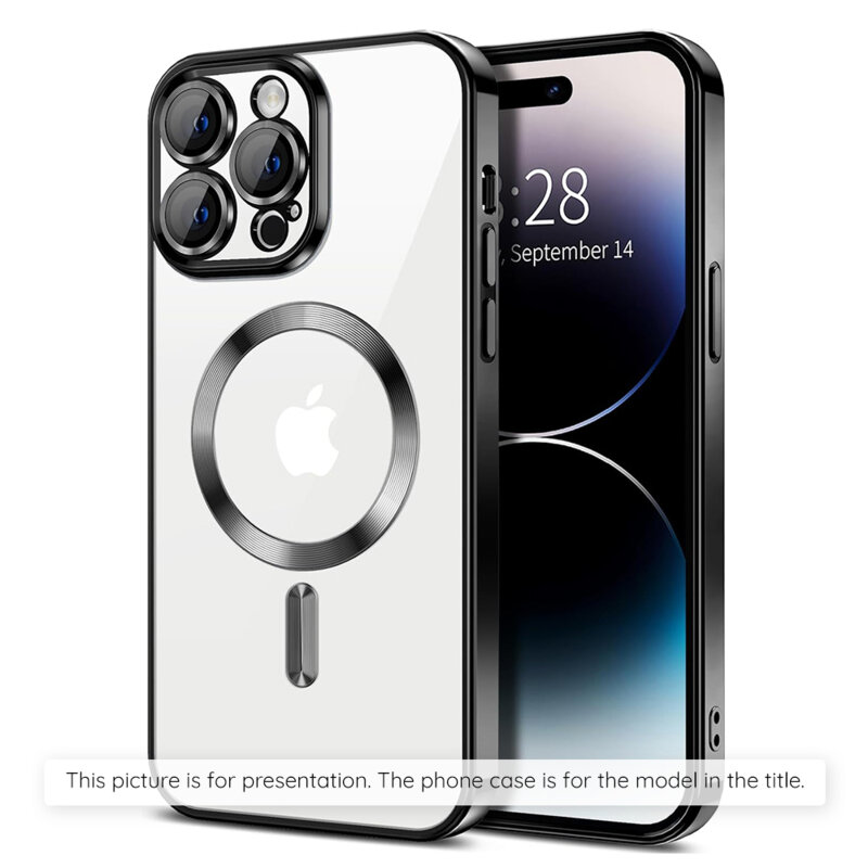 Husa premium Samsung Galaxy A07 4G Techsuit Luxury Crystal MagSafe, negru