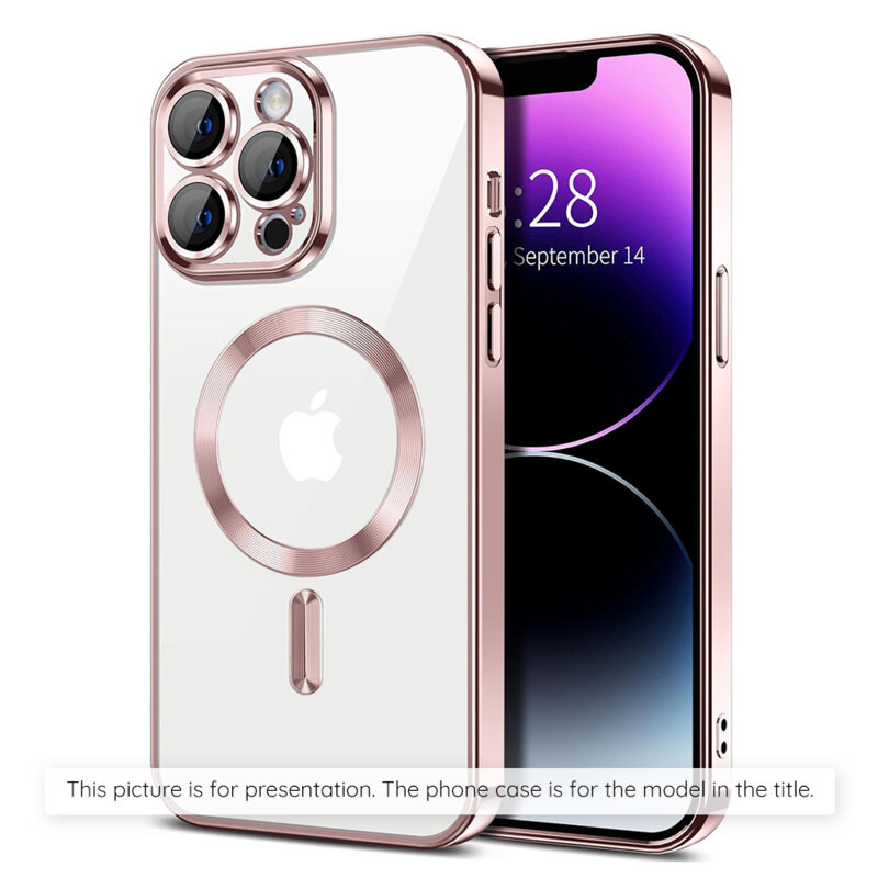 Husa premium Samsung Galaxy A07 4G Techsuit Luxury Crystal MagSafe, roz