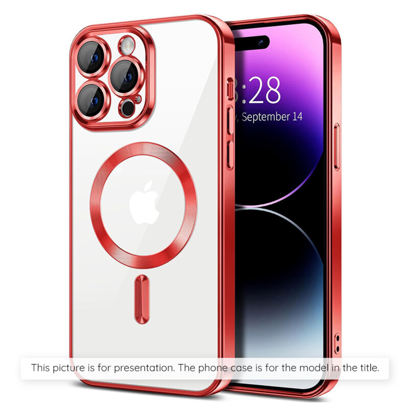 Husa premium Samsung Galaxy A07 4G Techsuit Luxury Crystal MagSafe, rosu
