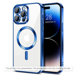 Husa premium Samsung Galaxy A07 4G Techsuit Luxury Crystal MagSafe, albastru
