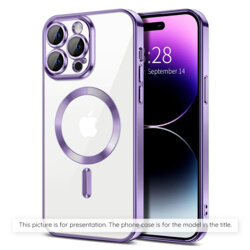 Husa premium Samsung Galaxy A07 4G Techsuit Luxury Crystal MagSafe, mov