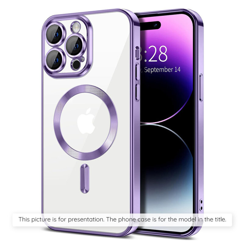 Husa premium Samsung Galaxy A07 4G Techsuit Luxury Crystal MagSafe, mov