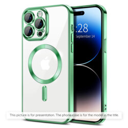Husa premium Samsung Galaxy A07 4G Techsuit Luxury Crystal MagSafe, verde deschis