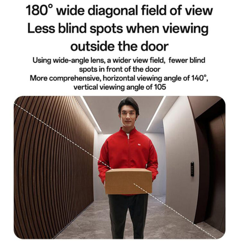 Sonerie cu camera wireless 2K Yesido, KM27, alb