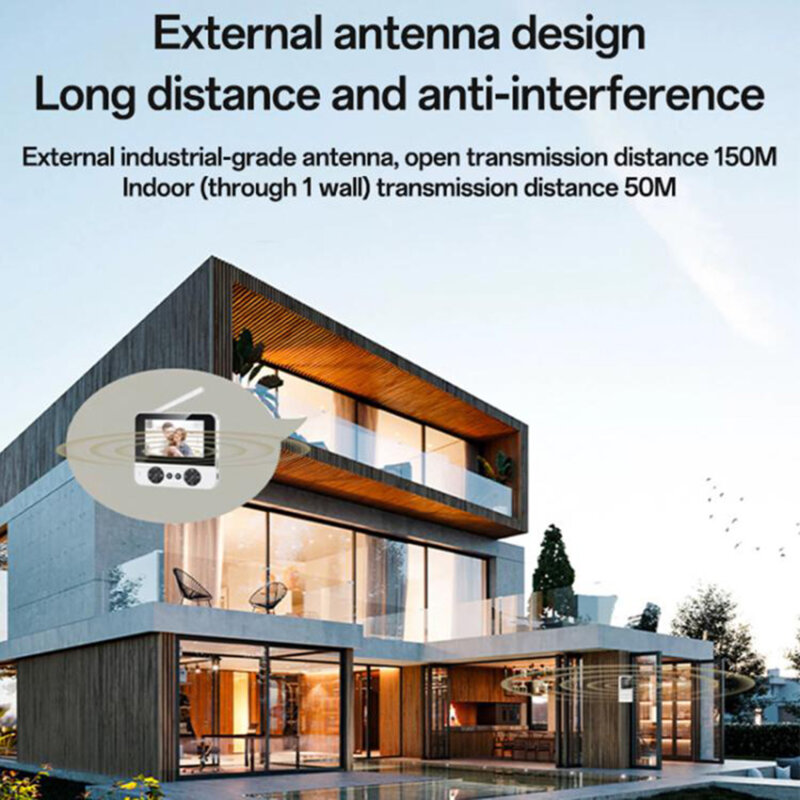 Sonerie cu camera wireless 2K Yesido, KM27, alb