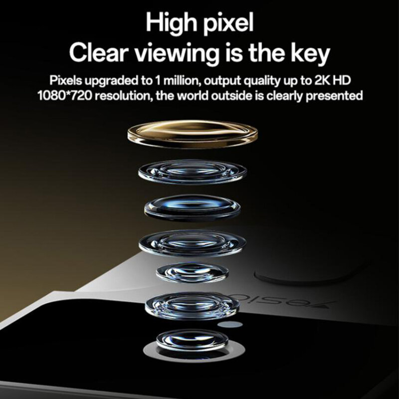 Sonerie cu camera wireless 2K Yesido, KM27, alb