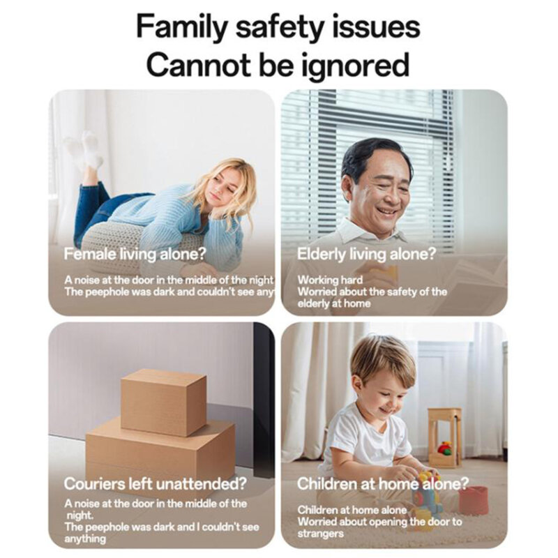 Sonerie cu camera wireless 2K Yesido, KM27, alb