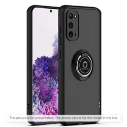 Husa Oppo A5 4G Techsuit Glinth cu inel suport stand magnetic, negru