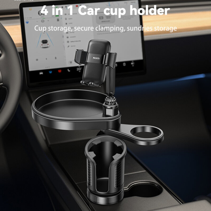 Suport auto multifunctional 4in1, 720° Yesido C274, negru