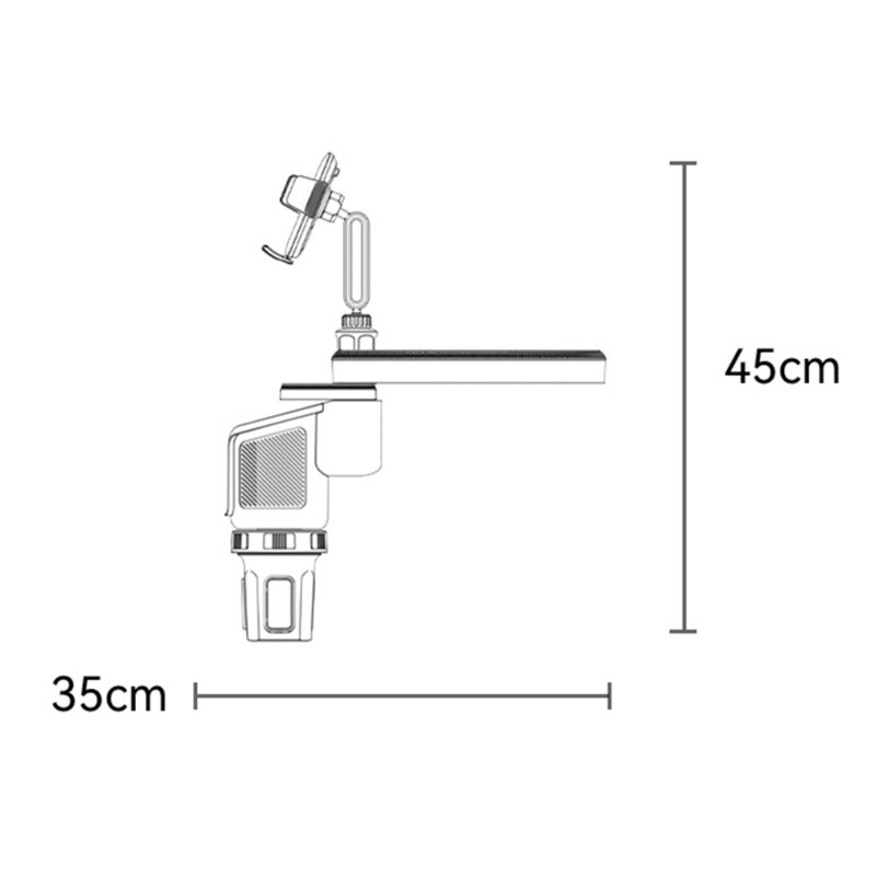 Suport auto multifunctional 4in1, 720° Yesido C274, negru