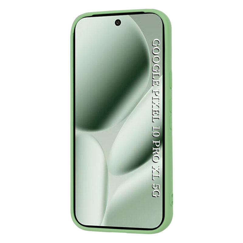 Husa silicon Google Pixel 10 Pro XL Techsuit SoftFlex, verde deschis