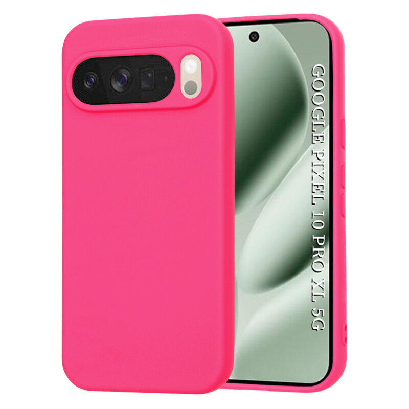 Husa silicon Google Pixel 10 Pro XL Techsuit SoftFlex, fucsia