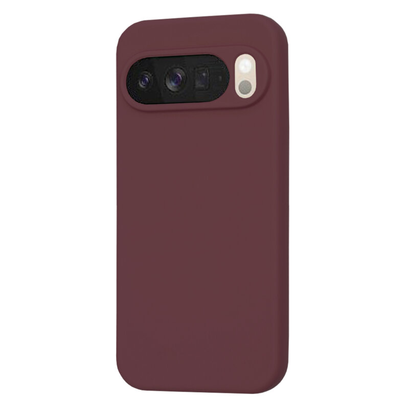 Husa silicon Google Pixel 10 Pro XL Techsuit SoftFlex, bordo
