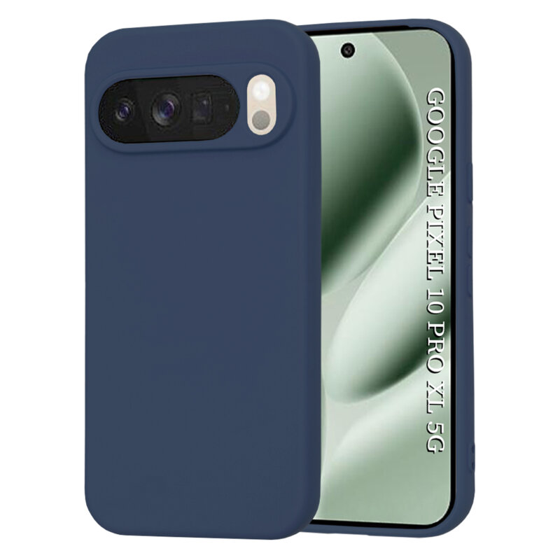 Husa silicon Google Pixel 10 Pro XL Techsuit SoftFlex, bleumarin