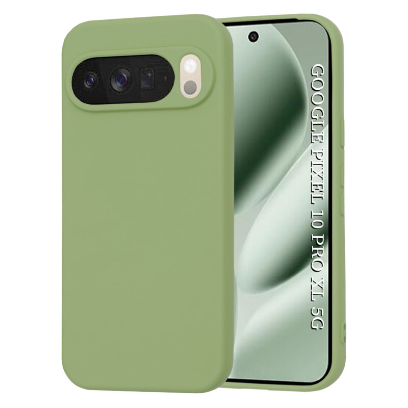 Husa silicon Google Pixel 10 Pro XL Techsuit SoftFlex, verde