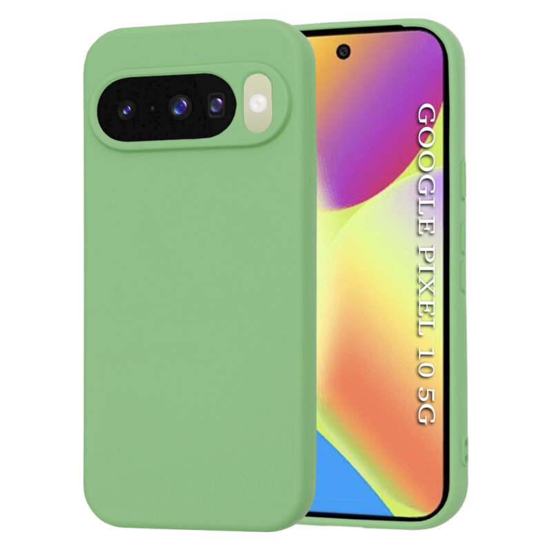 Husa silicon Google Pixel 10 Techsuit SoftFlex, verde deschis