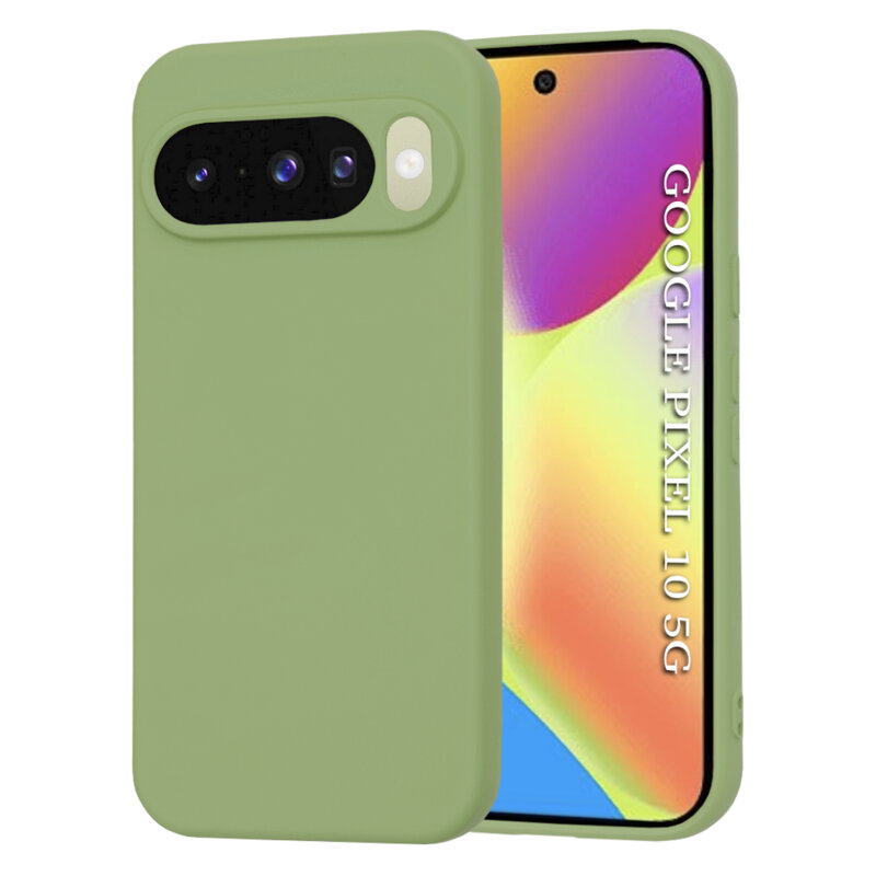 Husa silicon Google Pixel 10 Techsuit SoftFlex, verde