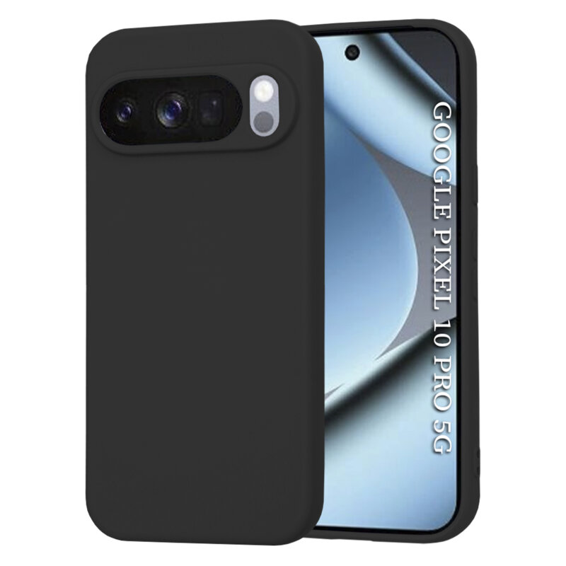Husa silicon Google Pixel 10 Pro Techsuit SoftFlex, negru