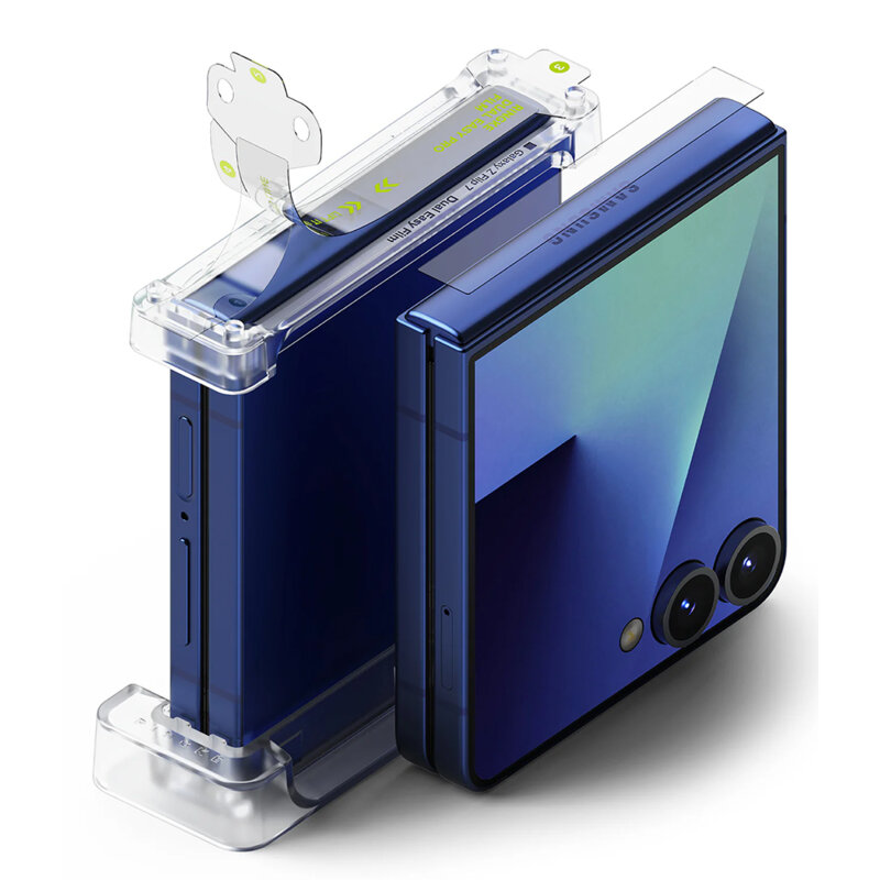 [Pachet 2x] Folie Samsung Galaxy Z Flip7 Ringke Hinge Dual Easy Pro Film, transparenta