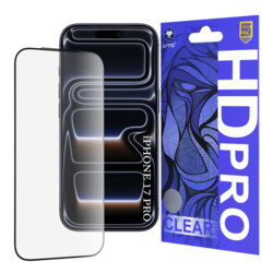 Folie sticla iPhone 17 Pro Lito HD Pro Clear, negru