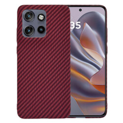 Husa Motorola Edge 60 Neo Techsuit Carbonite FiberShell, rosu