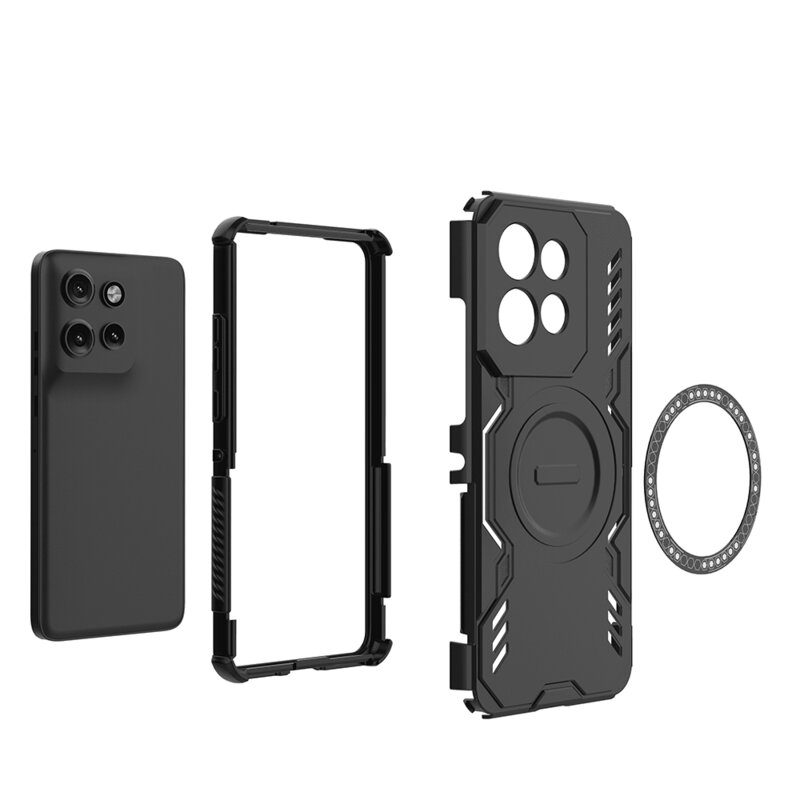 Husa Motorola Edge 60 Neo Techsuit ArmorMag Case, negru
