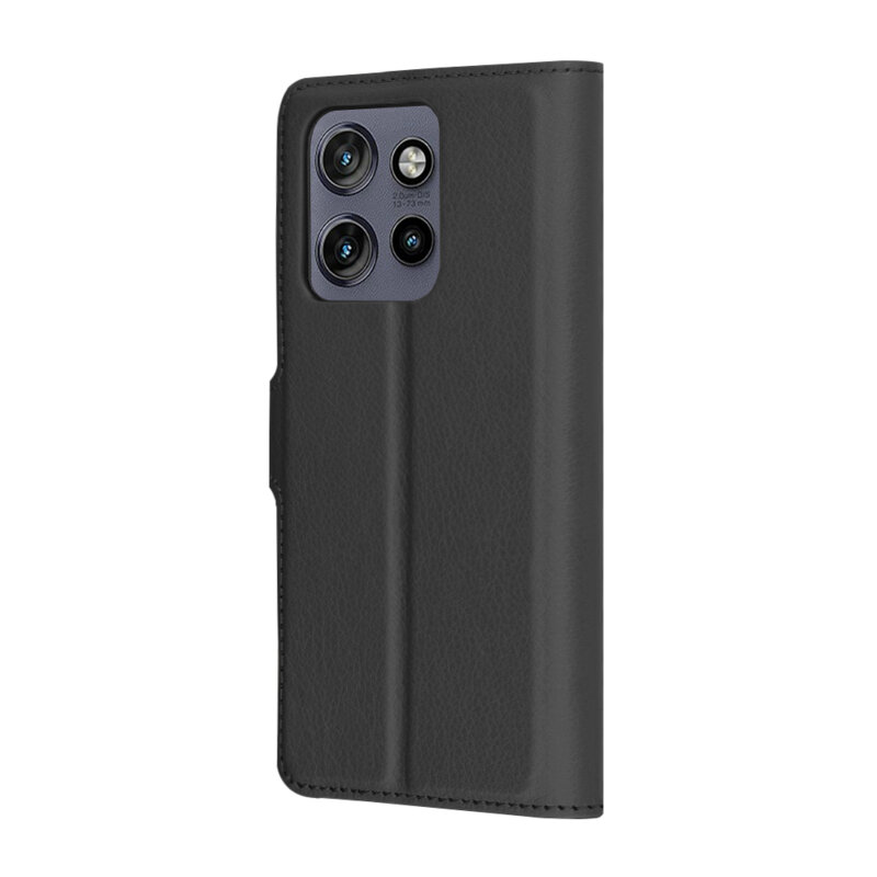 Husa Motorola Edge 60 Neo Techsuit Leather Folio, negru