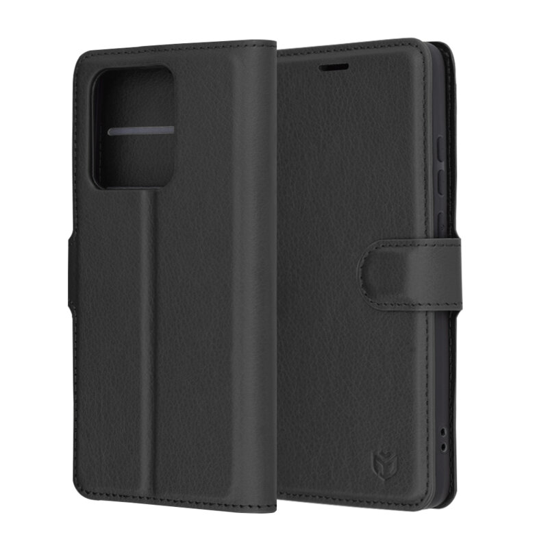 Husa Motorola Edge 60 Neo Techsuit Leather Folio, negru