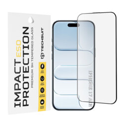 Folie sticla iPhone 17 Air Techsuit ESD Glass, negru