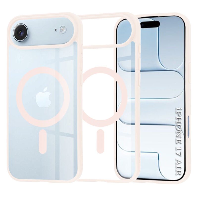 Husa iPhone 17 Air Techsuit MagSafe Pro, roz