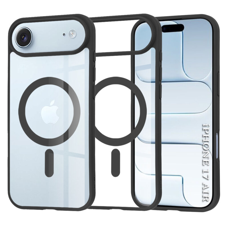 Husa iPhone 17 Air Techsuit MagSafe Pro, negru