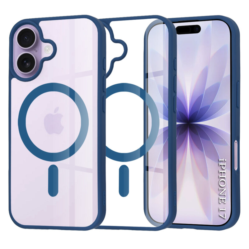 Husa iPhone 17 Techsuit MagSafe Pro, albastru