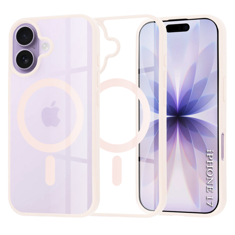 Husa iPhone 17 Techsuit MagSafe Pro, roz