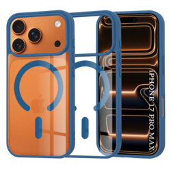 Husa iPhone 17 Pro Max Techsuit MagSafe Pro, albastru