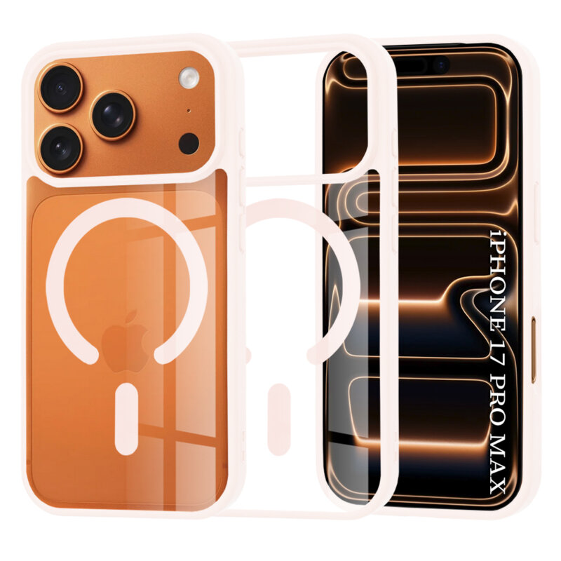 Husa iPhone 17 Pro Max Techsuit MagSafe Pro, roz