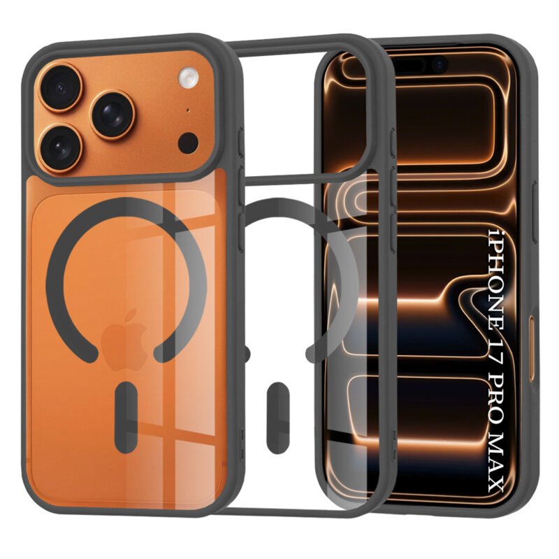 Husa iPhone 17 Pro Max Techsuit MagSafe Pro, negru