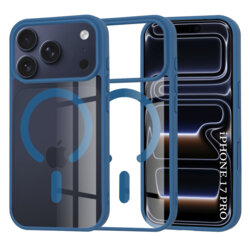 Husa iPhone 17 Pro Techsuit MagSafe Pro, albastru
