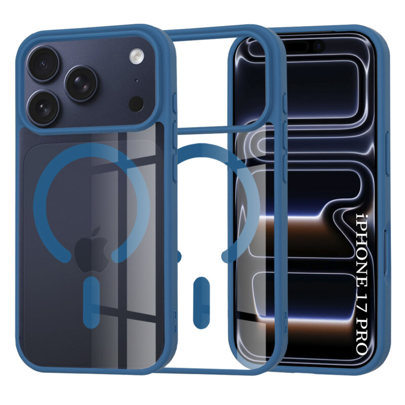 Husa iPhone 17 Pro Techsuit MagSafe Pro, albastru