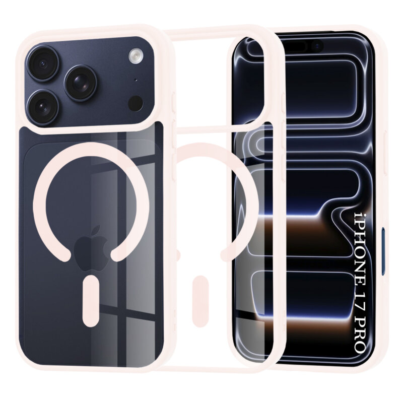 Husa iPhone 17 Pro Techsuit MagSafe Pro, roz