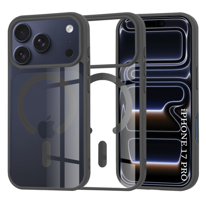 Husa iPhone 17 Pro Techsuit MagSafe Pro, negru