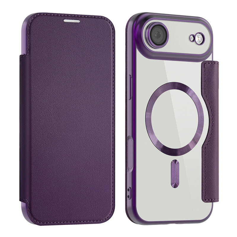 Husa iPhone 17 Air Techsuit SmartMag Book Case, mov